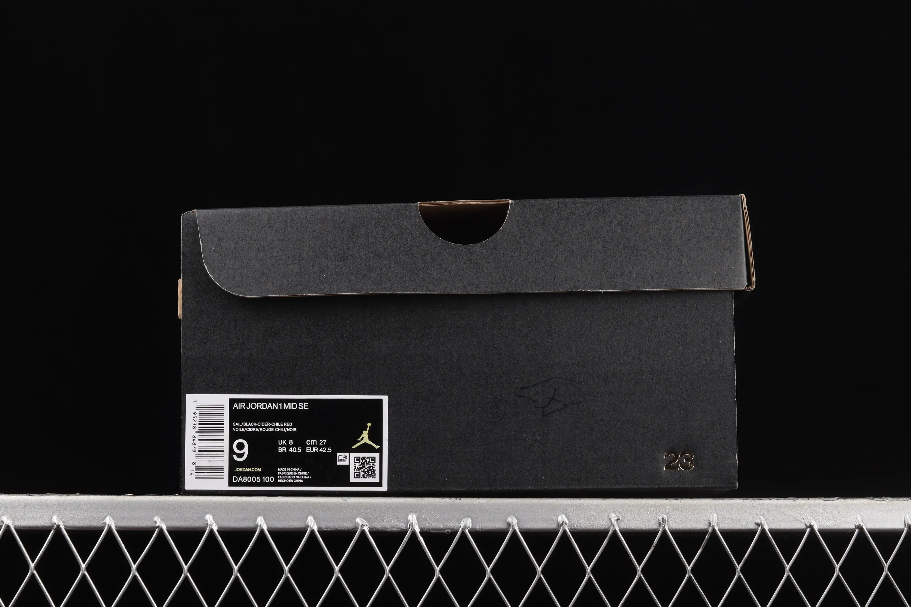 All categories Air Jordan Jordan series basketball shoes Air Jordan 1 Mid Air Jordan 1 Mid AJ1 Joe 1 watercolor ink fluorescent Zhongbang basketball shoes DA8005-100